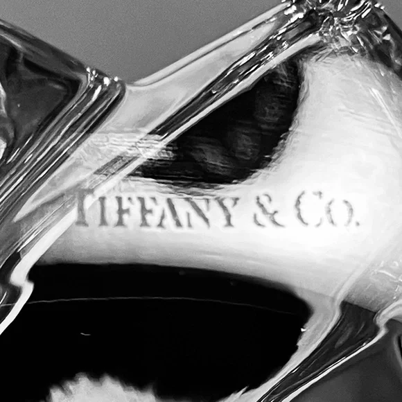 TIFFANY & Co. ROCK CUT Crystal Candlestick / 5.75 Inches / DISCONTINUED & Rare - Picture 6 of 9